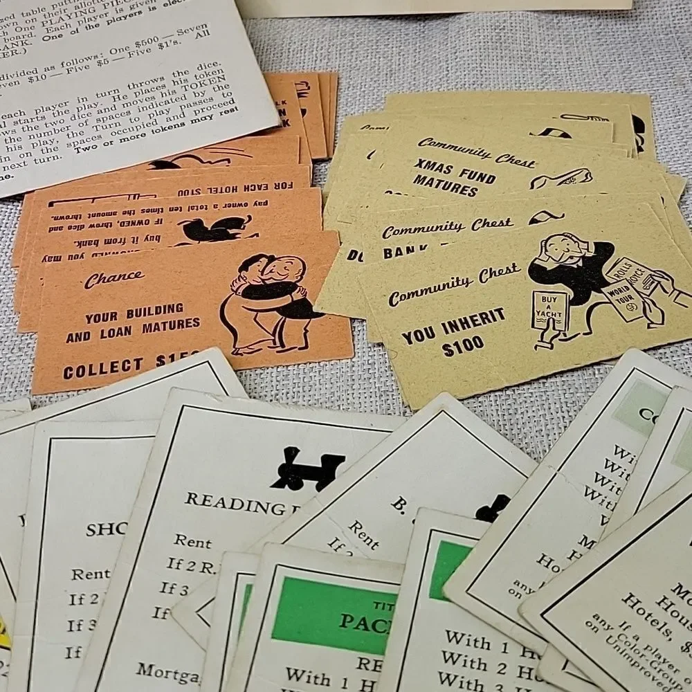 VINTAGE‎ 1935-1937 MONOPOLY BOARD GAME - PARKER BROTHERS INC